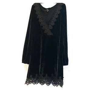 4si3nnai velvet dress